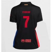 Camisa de Futebol Barcelona Ferran Torres #7 Equipamento Secundário Mulheres 2024-25 Manga Curta